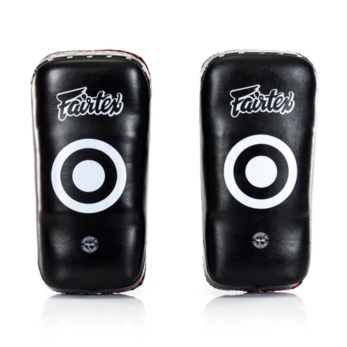 Fairtex KPLS2 Superior Kickboxing Curved Kick Pads - Cowhide Leather