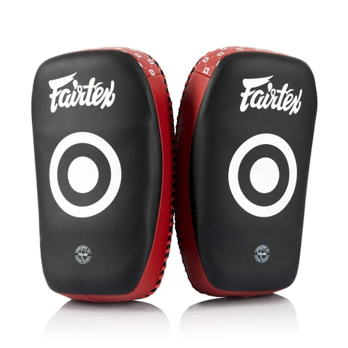 Fairtex KPLC6 Muay Thai Curved Small Pad - Black, Gold, Black/Red