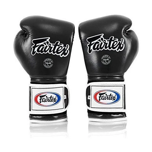 Fairtex BGV9 Mexican Style Black White Muay Thai Boxing Glove - Heavy Hitter