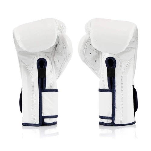 Fairtex BGV9 Mexican Style White Blue Muay Thai Boxing Glove - Heavy Hitter