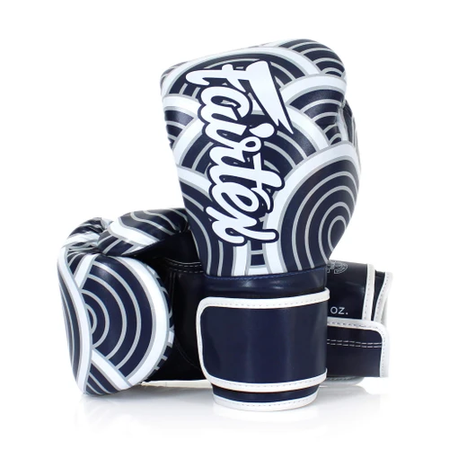 Fairtex BGV14BLU Japanese Art - The Wave Of Kanagawa 1829 Muay Thai Boxing Glove