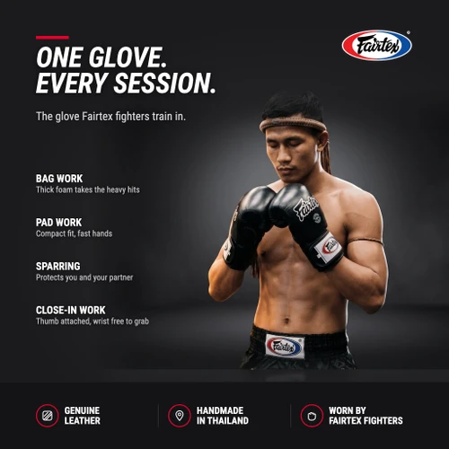 Fairtex BGV1 Muay Thai Boxing Glove - Solid Colors