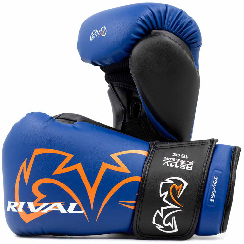 RIVAL RS11V Evolution Sparring Boxing Gloves Blue