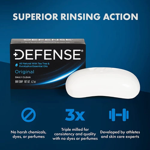 Defense Soap Original Tea Tree Bar Soap 4.2 oz Pack of 12