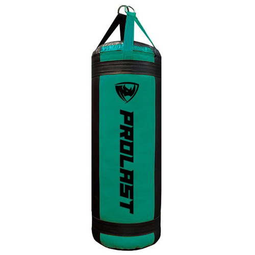 Prolast 4FT XL 135LB Mayweather Style Punching Bag Black // Green UNFILLED - Made in USA Prolast 4FT XL 135LB Mayweather Style Punching Bag Black // Green UNFILLED - Made in USA