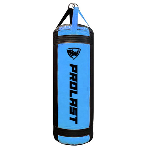 Prolast 4FT XL 135LB Mayweather Style Punching Bag Black // Sky Blue UNFILLED - Made in USA Prolast 4FT XL 135LB Mayweather Style Punching Bag Black // Sky Blue UNFILLED - Made in USA