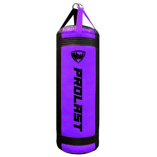 Prolast 4FT XL 135LB Mayweather Style Punching Bag Black // Purple UNFILLED - Made in USA Prolast 4FT XL 135LB Mayweather Style Punching Bag Black // Purple UNFILLED - Made in USA