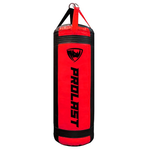 Prolast 4FT XL 135LB Mayweather Style Punching Bag Black // Red UNFILLED - Made in USA Prolast 4FT XL 135LB Mayweather Style Punching Bag Black // Red UNFILLED - Made in USA