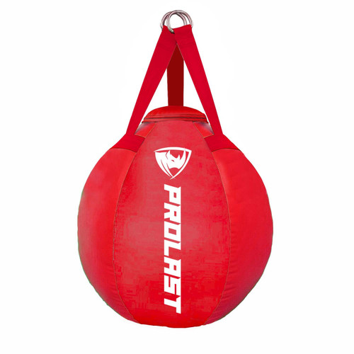 70lb Wrecking Ball Round Heavy Bag Red Made in USA 70lb Wrecking Ball Round Heavy Bag Red Made in USA