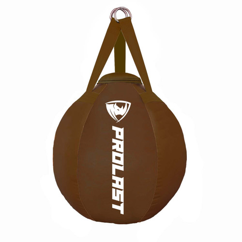 70lb Wrecking Ball Round Heavy Bag Brown Made in USA 70lb Wrecking Ball Round Heavy Bag Brown Made in USA