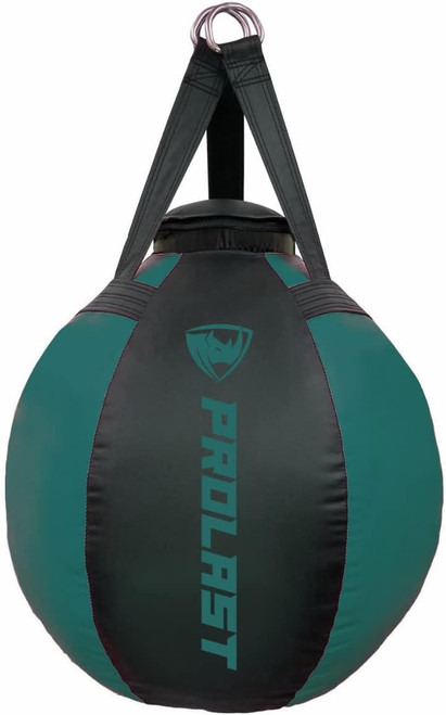 70lb Wrecking Ball Round Heavy Bag Black // Green Made in USA 70lb Wrecking Ball Round Heavy Bag Black // Green Made in USA