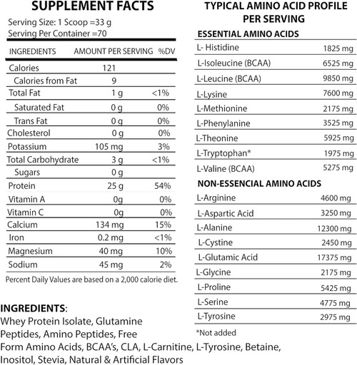 Isolean Whey Protein Isolate 5 lb Vanilla