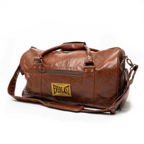 Everlast 1910 Leather Gym Bag Brown