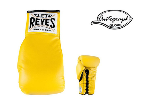 Cleto Reyes Autograph Glove - Standard - Yellow Color Cleto Reyes Autograph Glove - Standard - Yellow Color