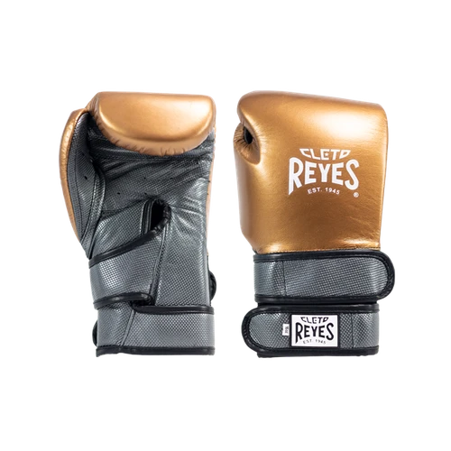 Cleto Reyes Double Strap Boxing Gloves - Copper-Oxford Gray