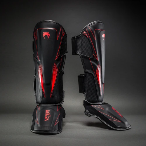Venum Amazonia Reborn Shin Guards - Black/Red