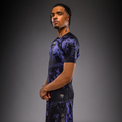 Jujutsu Kaisen x Venum Gojo Short Sleeve Rashguard - Purple