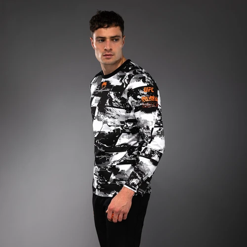 Men's UFC Zenith by Venum White Authentic Fight Week Long Sleeve T-Shirt