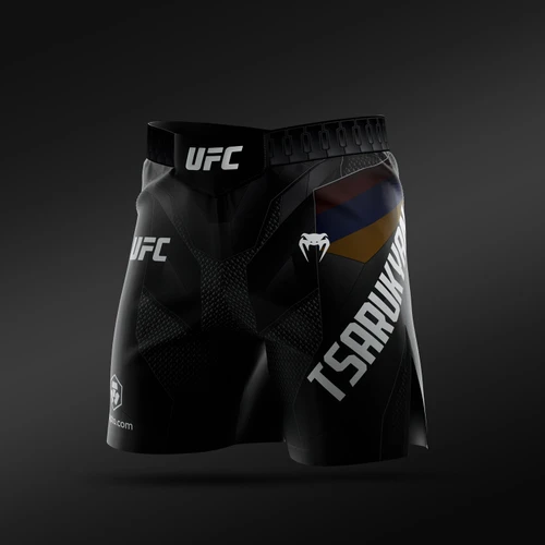 Men’s UFC Adrenaline Unrivaled by Venum Black Arman Tsarukyan Short Fit Fight Short