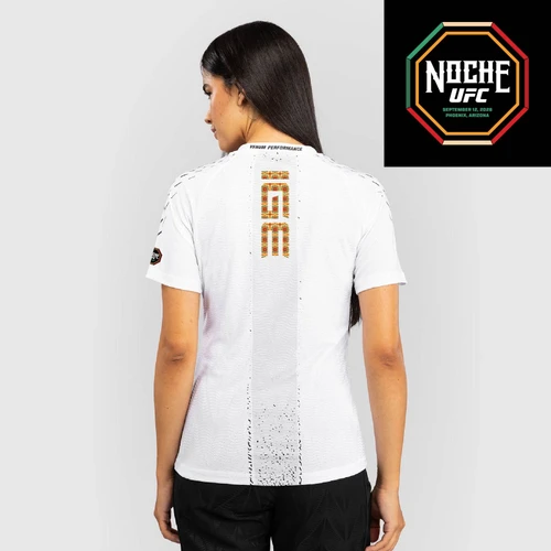 Women's UFC Zenith by Venum White Authentic Noche UFC Fight Night Walkout Jersey - Dan Ige
