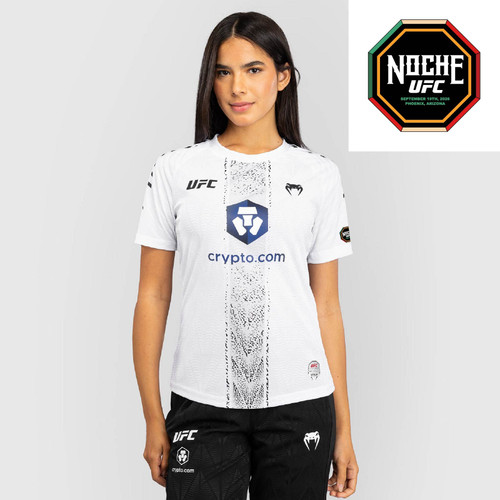 Women's UFC Zenith by Venum White Authentic Noche UFC Fight Night Walkout Jersey - Joseph Morales