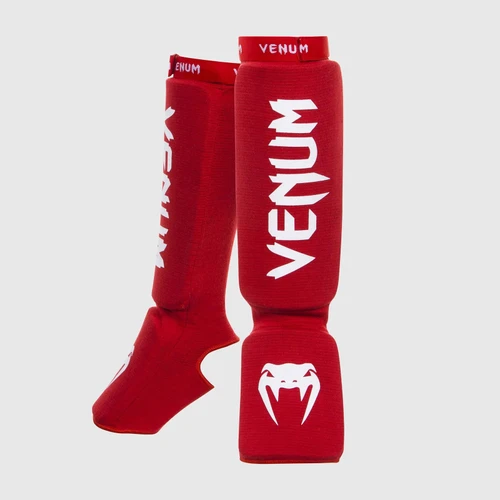 Venum Kontact Shin guards - Red