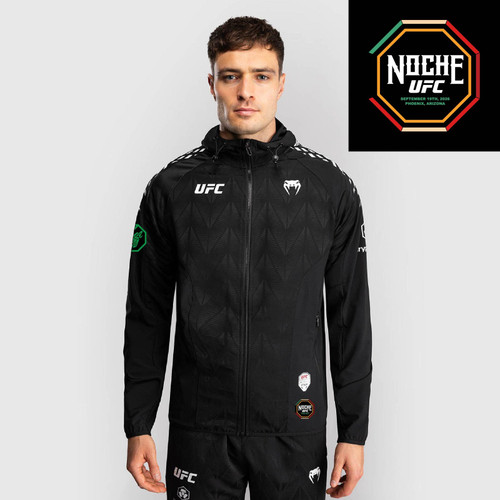 Men’s UFC Zenith by Venum Black Authentic Noche UFC Fight Night Walkout Hoodie - Moreno