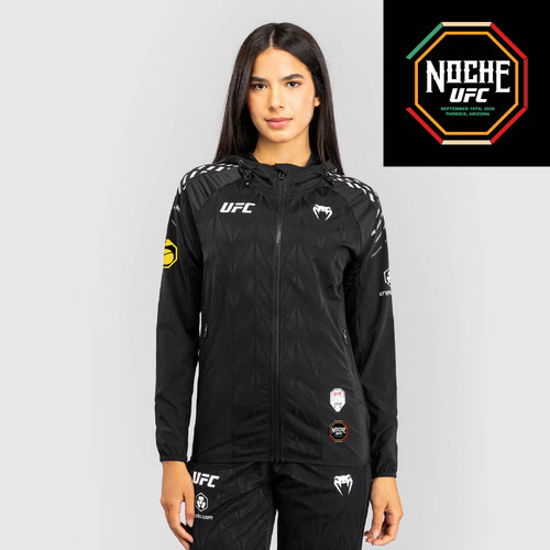 Women's UFC Zenith by Venum Black Authentic Noche UFC Fight Night Walkout Hoodie - Silva