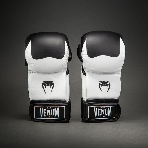 Venum Attack 2.0 Sparring Gloves Leather - Black/White