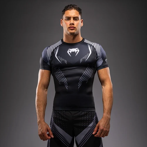 Venum No-Gi 6.0 Short Sleeve Rashguard - Black/White