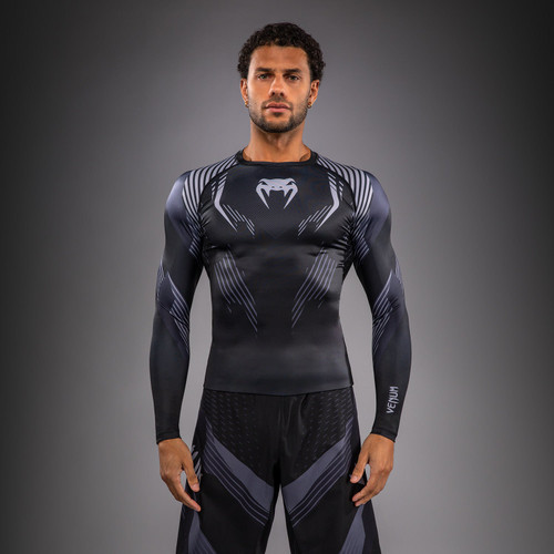 Venum No-Gi 6.0 Long Sleeve Rashguard - Black/Grey