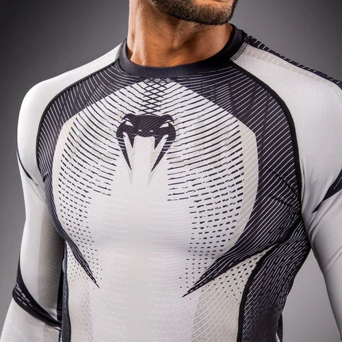 Venum Galactic 3.0 Long Sleeve Rashguard - Off-White/Black
