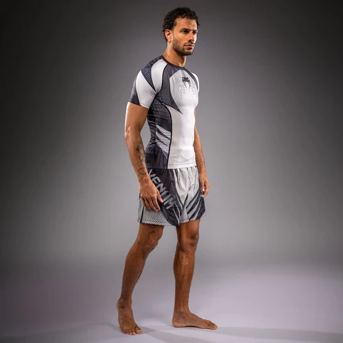 Venum Galactic 3.0 Short Sleeve Rashguard - Off-White/Black
