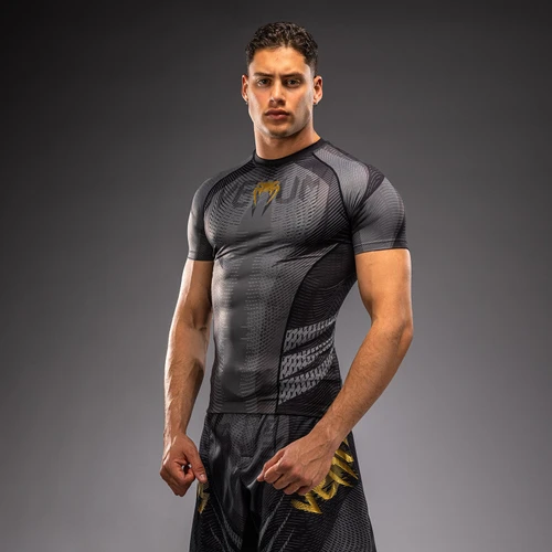 Venum Galactic 3.0 Short Sleeve Rashguard - Black/Gold