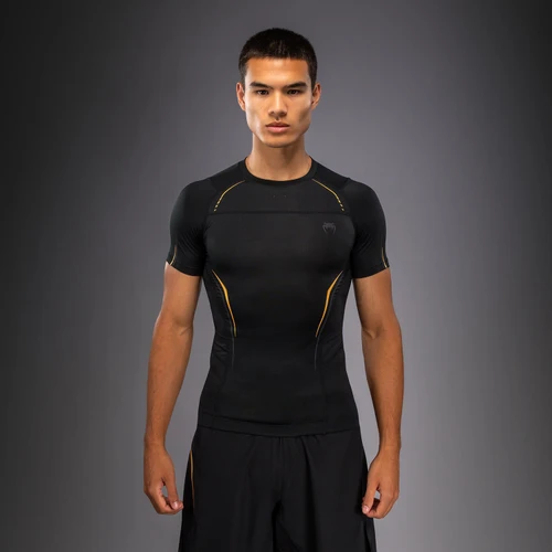 Venum G-Core Short Sleeve Rashguard - Black/Gold