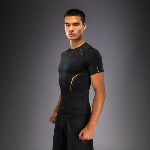 Venum G-Core Short Sleeve Rashguard - Black/Gold
