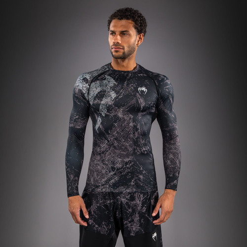 Venum Rage & Workout Long Sleeve Rashguard - Black/Grey