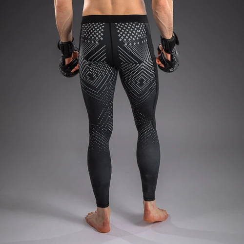Venum Midnight Fury Spats - Black/Grey/Silver