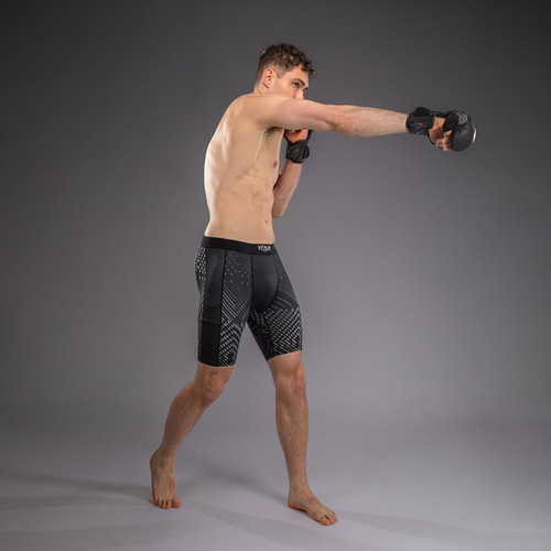 Venum Midnight Fury Vale Tudo Shorts - Black/Grey/Silver
