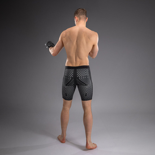 Venum Midnight Fury Vale Tudo Shorts - Black/Grey/Silver