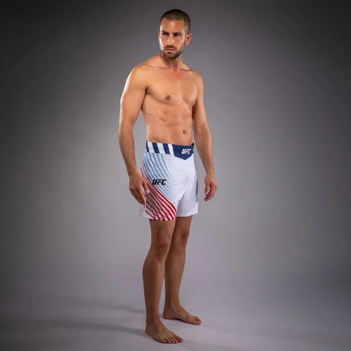 Men's Official UFC Freedom 250 by Venum White Authentic Fight Night Short Fit Fight Short