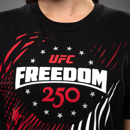 UFC Freedom 250 Official Weigh-In Tshirt - Black/White