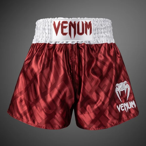 Venum Contender XT Muay Thai Shorts – Cherry Red/White