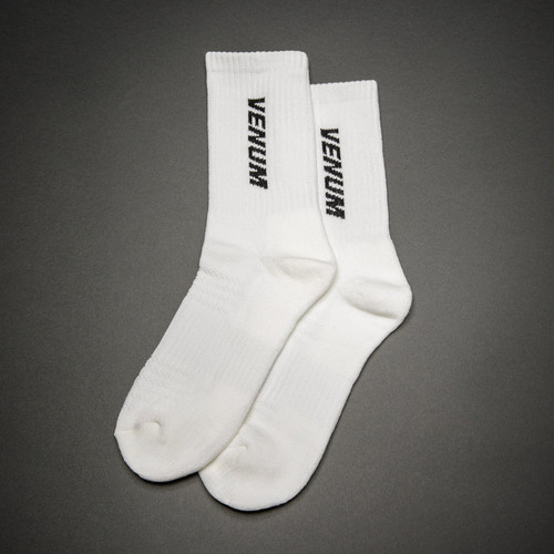 Venum Essential Crew Socks (Set of 3 pairs) - White/Black