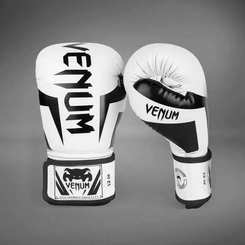 Venum Elite Boxing Gloves - White/Black