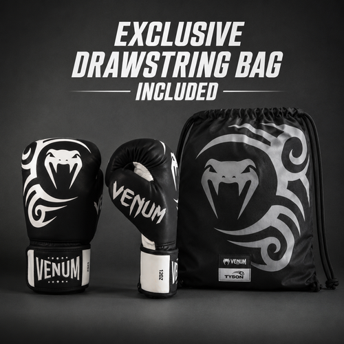 Venum Mike Tyson Replica Boxing Gloves - Deep Black/Optical White