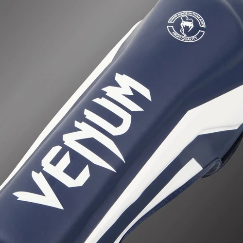 Venum Elite Standup Shin guards - White/Navy Blue