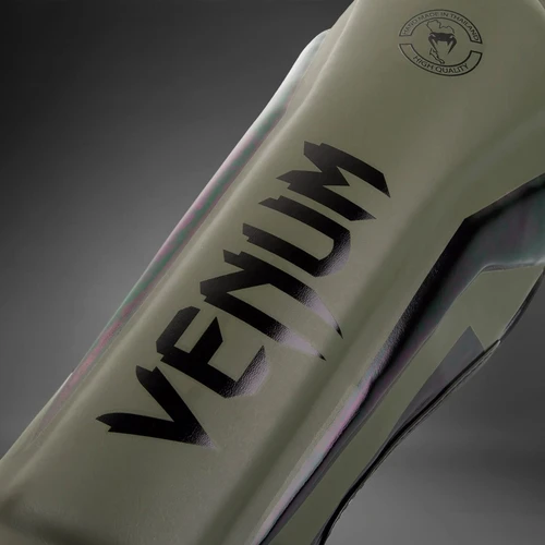 Venum Elite Standup Shin guards - Khaki/Black