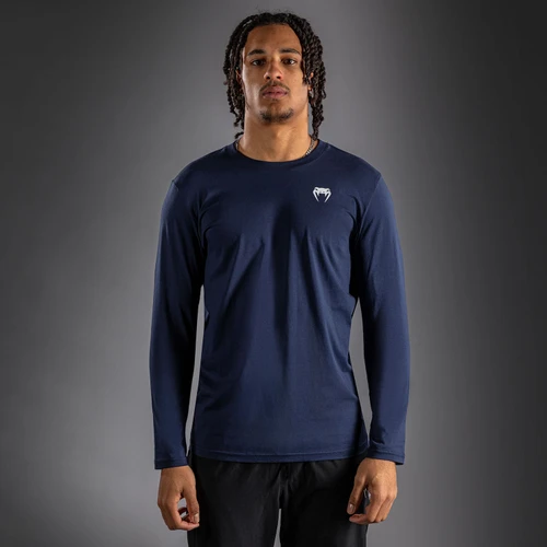 Venum Lineup Long Sleeve T-Shirt Navy - Blue/White
