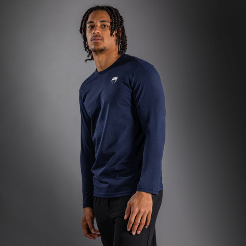 Venum Lineup Long Sleeve T-Shirt Navy - Blue/White